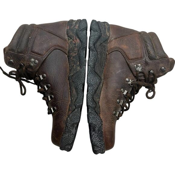 Timberland Men's Boots Brown Hiking Men’s 9.5 Rugged Work Laced Utility Outdoor - Picture 3 of 7